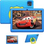 HotLight Kids Tablet 10 inch Tablet with 6(2+4) GB RAM+64GB ROM+128GB SD Expansion, Android 13 Quad-Core Processor, 1280 * 800 IPS, with Parental Control, 5000mAh Battery, Shockproof Case (Blue)