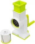 Southern Homewares 2 in 1 Deluxe Hand Crank Rotary Drum Grater Shredder Slicer Kitchen Tool Cheese Fruits Vegetables Nuts