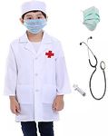 fancydressworld Kids Medical Dress-Up Package (Doctor Coat, Stethoscope, Injections & Surgical Masks) (4-5 Years)