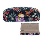 Vera Bradley Clamshell Eyeglass Case, Fresh Cut Floral Green (Sunglass Case), 1-Count (Sunglasses)