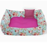 Pet Royale 2XL Dog Bed | Reversible 2XL Dog Bed for Big Dogs Labrador, German Shepherd| Plus Extra Removable 100% Cotton Washable Covers (XXL Size, Floral)