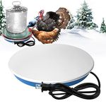 MYGIIKAKA Chicken Water Heater for Winter Poultry Water Heater Warmer Base, Chicken Coop Accessories Water Heater for 1-3 Gallons Buckets/Dishes (S)