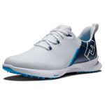 FootJoy Men's Fj Fuel Sport Golf Shoe, White Navy Blue, 10.5 UK