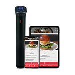 SousVideTools Sous Vide Cooking Starter Kit iVide 2.0 Thermal Circulator, VS270 Vacuum Sealer, and 20cm Sealer Rolls Bundle WiFi-enabled App Control, black