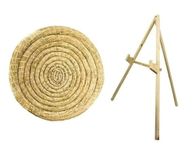 Round straw target 80 cm with a stand