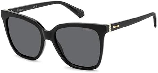 Polaroid Women's PLD 4155/S/X Sunglasses, BLACK, 55