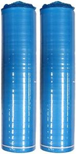 400SQFT AMERIQUE 3MM Premium Flooring Padding 3-in-1 Heavy Duty Foam Blue, 200SF/Roll, Pack of 2 Underlayment, with Tape & Vapor Barrier