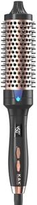 K&K 1 1/2 Inch Ceramic Tourmaline Ionic Heated Round Brush Curling Brush Creates Blowout Look -Creates Root Volume & Loose Curls Volume Curls Dual Voltage Hair Styling Tool (Black, 1.5 Inch)
