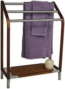 AquaTeak Sula Teak & Stainless Steel Towel Stand