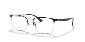 Ray-Ban Women's 0RX 6421 2997 52 Optical Frames, Silver (Silver On Top Matte Black)