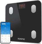 Bluetooth Body Fat Scale, RENPHO Smart Digital Bathroom Weighing Scales Body Composition Monitors with Smartphone App for Weight Body Fat BMI BMR Water Protein 13 Measurements, Elis 1