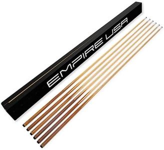 Empire USA Set of 6 Pool Cues 57" Real 4-Prong House Bar Billiard Pool Cue Stick