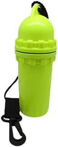 Scuba Choice Scuba Diving Snorkeling Waterproof Cylindrical Dry Box with Clip, Yellow Small