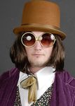 Magic Box Willy Wonka Style Round Gold Glasses