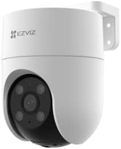 Ezviz by Hikvision | 4MP Outdoor Pan/Tilt Wi-Fi Camera | Smart Night Vision | 360° Coverage | Auto-Tracking | AI Human Detection | Weatherproof Design | Supports MicroSD Card(Upto 512 GB)|White, H8C