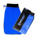 Tan Eraser Spray and Self Tan Remover Exfoliating Mitt Glove | Removes Fake Tan Easily (Blue/Black)