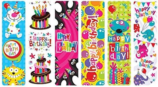 Raymond Geddes Happy Birthday Assorted Bookmarks For Kids (Pack of 100)