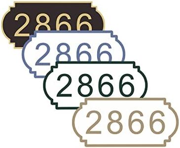 Docvania Custom Address Sign for House，Acrylic House Number Plaque Horizontal Address Sign Personalized House Numbers for Mailbox，Suitable for Mailbox, Driveway, Outdoor