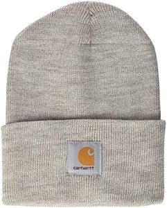 Carhartt Men's Knit Cuffed Beanie Hat, Alabaster Heather, One Size