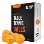 PRO SPIN Ping Pong Balls - Orange 3-Star 40+ Table Tennis Balls | High-Performance ABS Training Balls | Ultimate Durability for Indoor & Outdoor Table Tennis (Pack of 12)