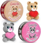 Cookie Box Crochet Kits for Beginners - Bear Charlie and Bear Ted - Bundle