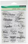 Penny Black 30-382 Yuletide Wishes Clear Stamps, 5"X7"