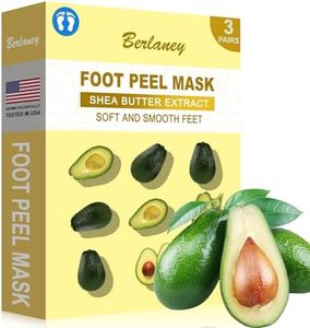 Foot Peeling Mask for Dry Cracked Feet(3 Pairs) - Exfoliating Feet Mask Peel with Natural Shea Butter Extract for Dry Cracked Extreme and Removing Dead Skin