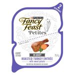 Fancy Feast Petites Wet Cat Food, Pate Tender Turkey Entree - 79.4 g Tray (12 Pack)