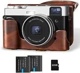 4K Digital Camera with Camera Case, 48MP YouTube Vlogging Camera Photography and Video Camera with Viewfinder Flash, 16X Zoom Autofocus Compact Point and Shoot Camera with 32GB Card & 2 Batteries