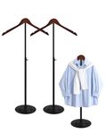 Adjustable Shoulder Stand Shirt Rack, 2Pcs Stylish & Sturdy Shirt Display Stand for Retail Vendor, Perfect for Shirts, Jackets, Dresses, Ideal for Trade Shows & Retail Stores/Shops