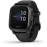 Garmin Venu Sq Music, GPS Smartwatch with Bright Touchscreen Display, Features Music and Up to 6 Days of Battery Life, Black, Black (w/Music) (010-02426-00)