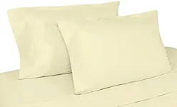 Whisper Organics 100% Organic Cotton Pillow Case Set, 500 Thread Count - GOTS Certified (King, Natural)