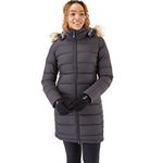 Rab Women's Deep Cover Down Parka Casual Coat - Black - 12