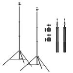 Light Stand 1.58m/62inch, Adjustable Aluminum Photography Tripod Stand, EMART Portable Photo Video lighting stand for Camera, Speedlight, Flash, Softbox, Umbrella, Strobe Light- 2 Pack