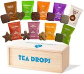 Tea Drops Gift Set | Organic Dissolvable Loose Leaf Tea | Chai Spice Chocolate Earl Grey Citrus Ginger Rose Matcha Peppermint Ube Vanilla Bean Thai | 9 Sampler Assortment - 1 Per Flavor