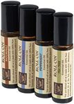 Value 4 Pack Set Essential Oil Roll-Ons 10 ml (Lavender Patchouli Peppermint and Tea Tree Essential Oils)