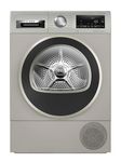 Bosch Home & Kitchen Appliances Bosch WQG245S9GB Serie 6, Free-standing Heat Pump Tumble Dryer, 9kg Capacity with SelfCleaning Condenser AutoDry Fast drying within 40 minutes