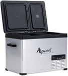 Alpicool CHS55 40L Car Fridge Freezer Portable Compressor Car Refrigerator 12/24V Electric Cooler for Camping, Road Trip, Picnic, Down to -20℃, Dual Temperature Control