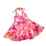 ZillyMilly Girls Butterfly Print Pink Frock for Girls - Baby Girl's Party & Western Knee-Length Frock for Girl's - Casual Dress 1-6 Years Kids (5-6 Years, Pink)