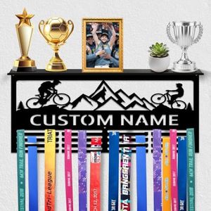 Duckbe Motorcycle Trophy & Medal Holder with Shelf, Gift for Men
