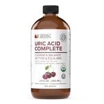 Complete Natural Uric Acid Complete - Liquid Supplement to Support Uric Acid Cleanse, Kidney Health & Blood Circulation with Apple Cider Vinegar, Tart Cherry, Beet Root, Lemon, Cinnamon - 12oz