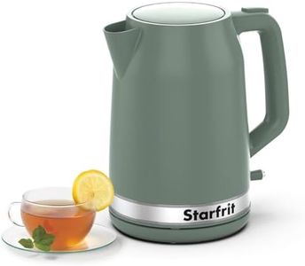 Starfrit Electric Kettle - 1.7L Capacity - Water Level Indicator - Automatic Shut-Off - 1500W – Sage