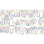 Rainbow Tie-Dye Alphabet Shaped Rub