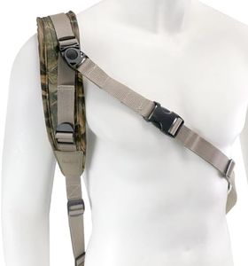 HUNTPAL Crossbody Style Hands-Free Gun Sling for Rifle Shotgun Crossbow, Comfortable Neoprene Padded Hunting Sling with Removable Swivels, Universal Convenience Quick Adjustable Shoulder Strap