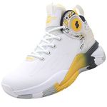 Beita Boys Basketball Shoes Fashion Sneakers Sport Shoes Breathable Anti Slip High Upper White Yellow