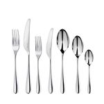 Robert Welch Arden Bright, 56 Piece Cutlery Set for 8 People. Made from Stainless Steel. Dishwasher Safe.