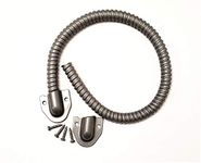 Armored Loop | Power Transfer | Electrified Commercial Exit Doors | Door Security | Alarmed Door Wire Conduit | 18" | 3/8" Diameter | Aluminum | Tuff Strike (Aluminum)