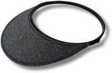 No Headache Velo Adjustable Sun Visor | Packable Travel sunvisor | Perfect for Golf, Tennis, Leisure & Sports | Lightweight & Comfortable Sun Protection | Steel Gray Heather