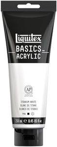 Liquitex BASICS Acrylic Paint, 250ml (8.5-oz) Tube, Titanium White