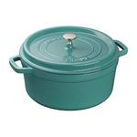 STAUB Enamel Cocotte, 5.5-qt (Turquoise)